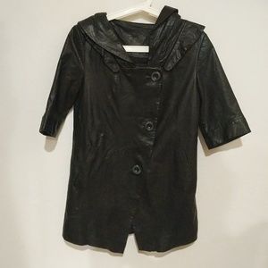 Vintage Leather Short Coat